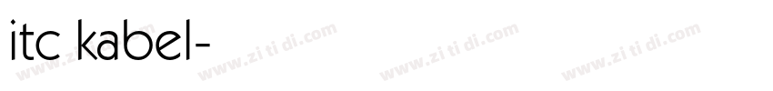 itc kabel字体转换